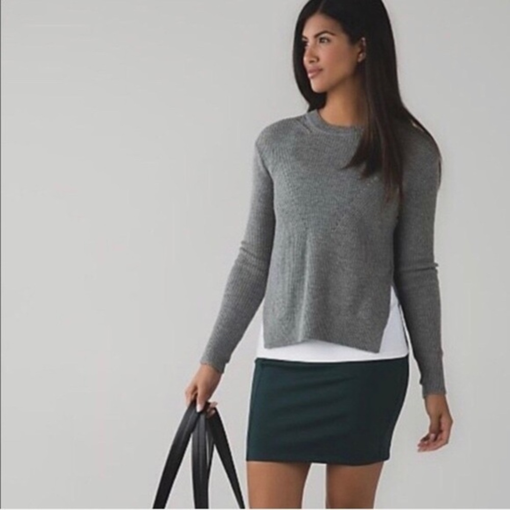 Lululemon & Go CityFarer Pencil/Mini Skirt Size Women’s 8 Color Green